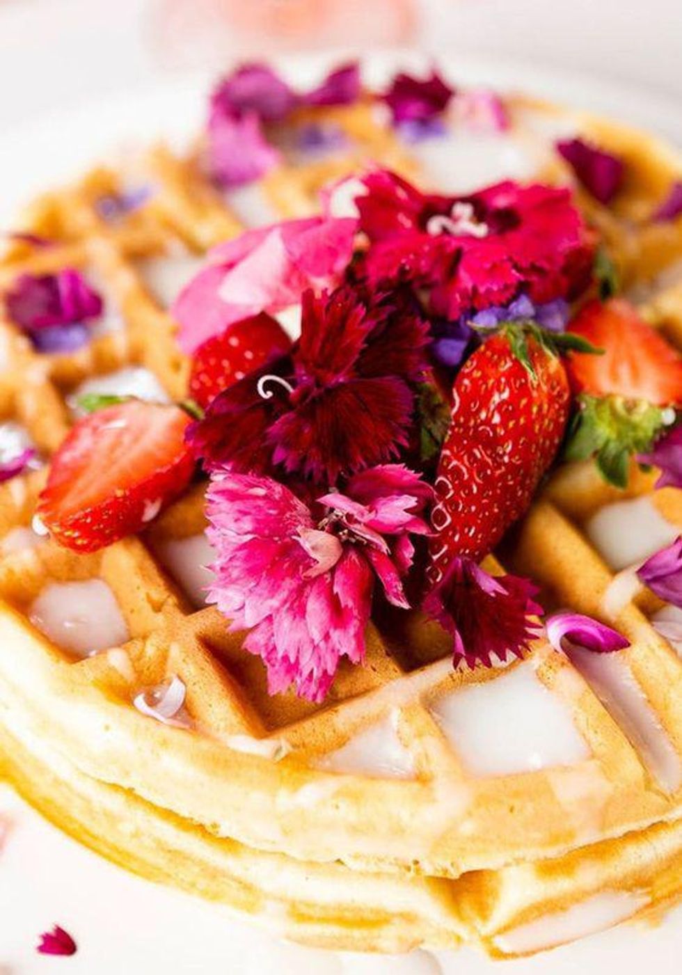 Lemon-Elderflower Waffles