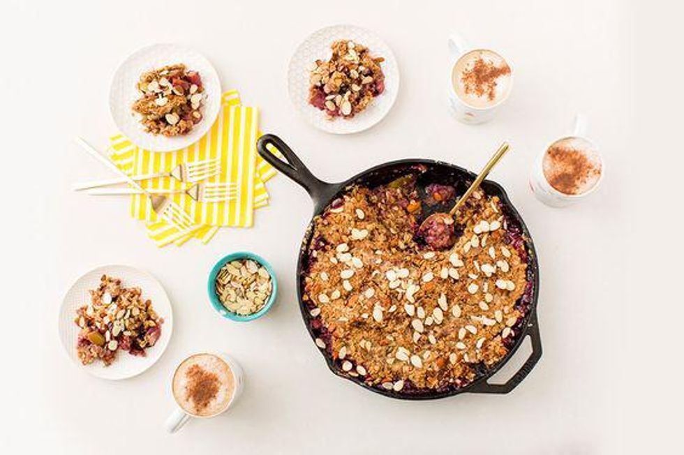 Skillet Apple Almond Crisp