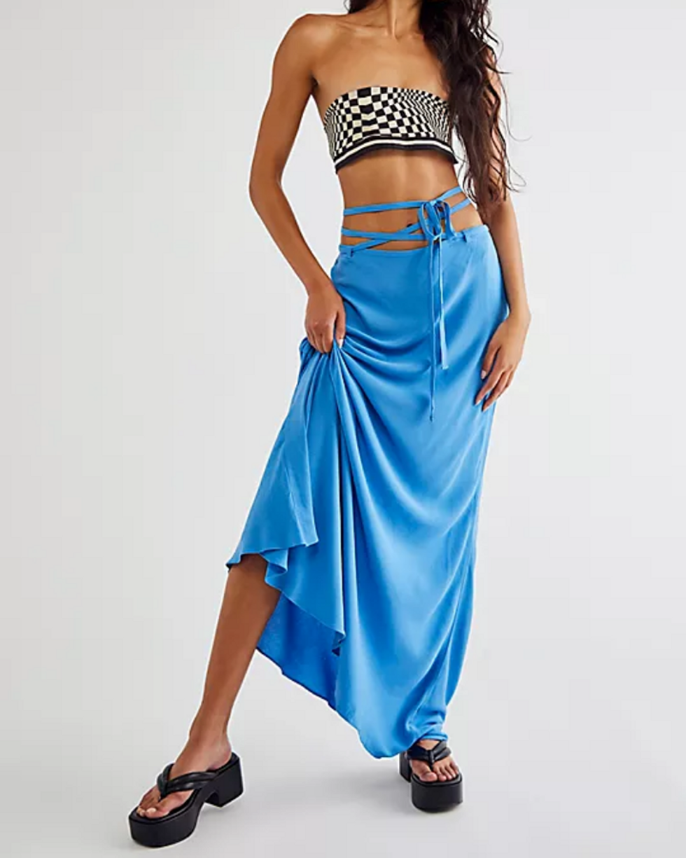 That's A Wrap Solid Maxi Skirt