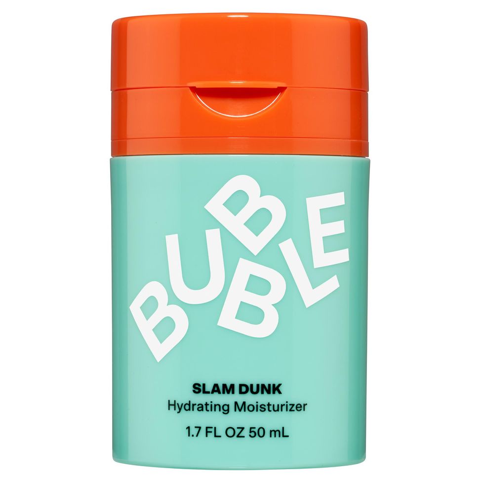 teal and orange Bubble Skincare Slam Dunk Moisturizer