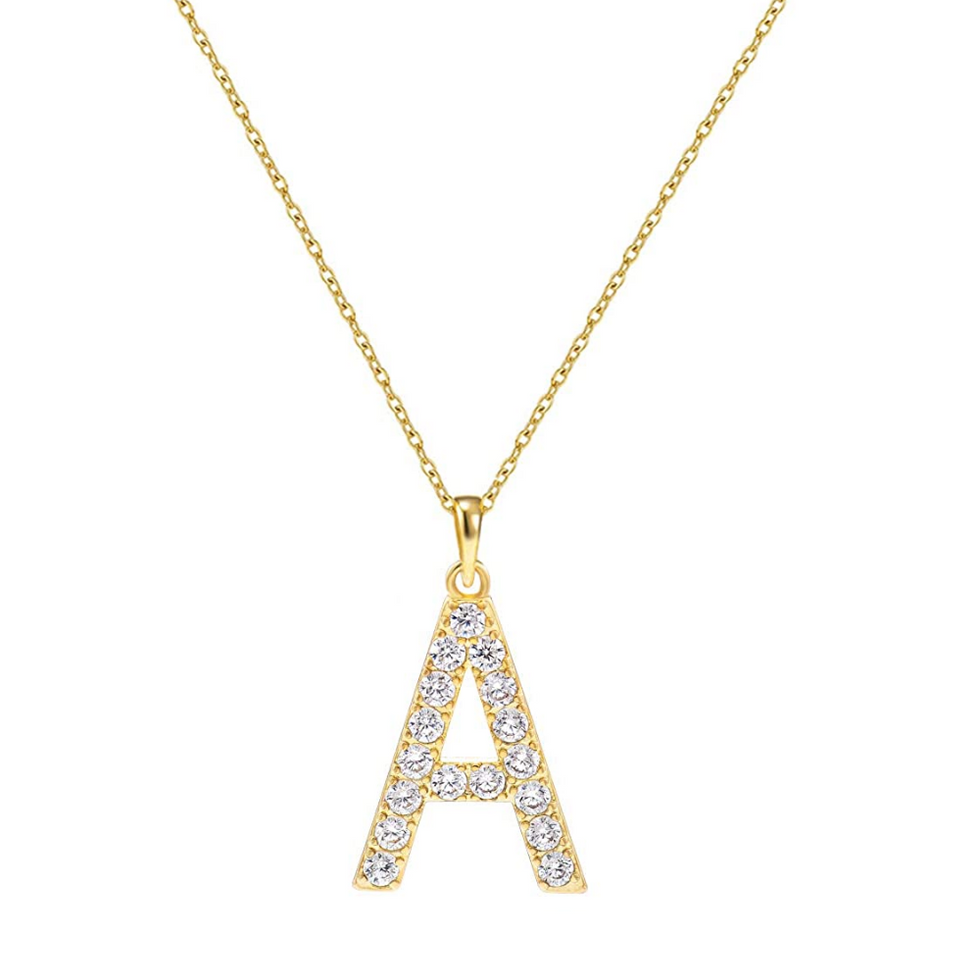 \u200bAmazon Tarsus Initial Cubic Zirconia Necklace