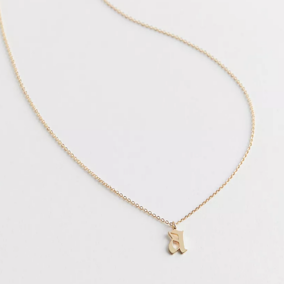 \u200bUrban Outfitters Initial Charm Necklace Gold Jewelry