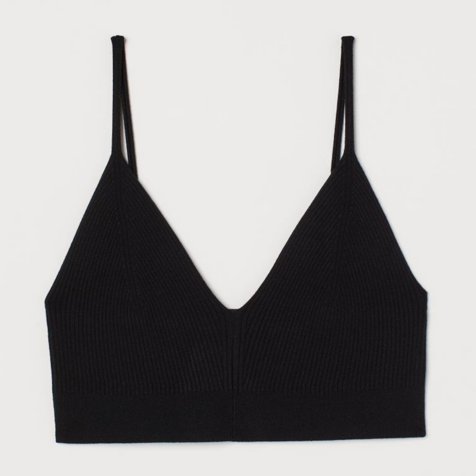 \u200bH&M Rib-Knit Crop Top going out