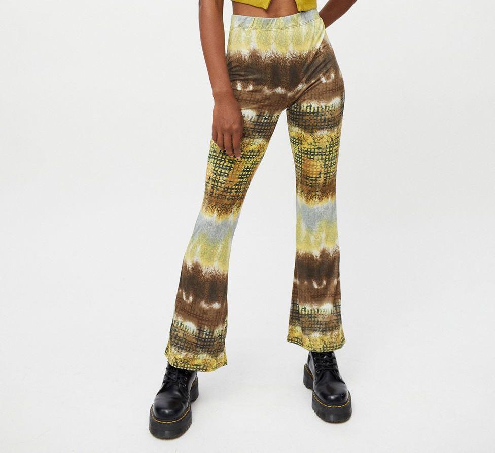 Urban Renewal Remnants Abstract Flared Pant printed pants