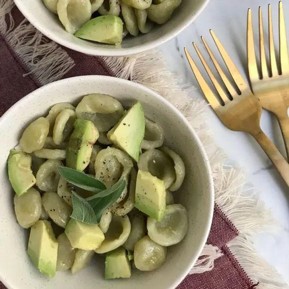 Vegan Pasta With Avocado