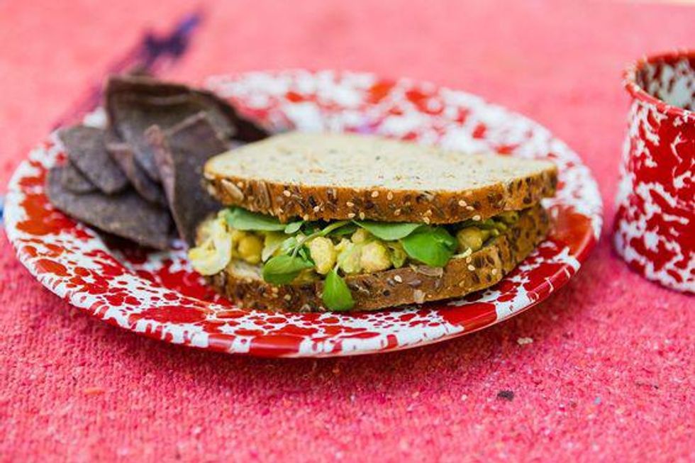 Chickpea Salad Vegan Sandwich