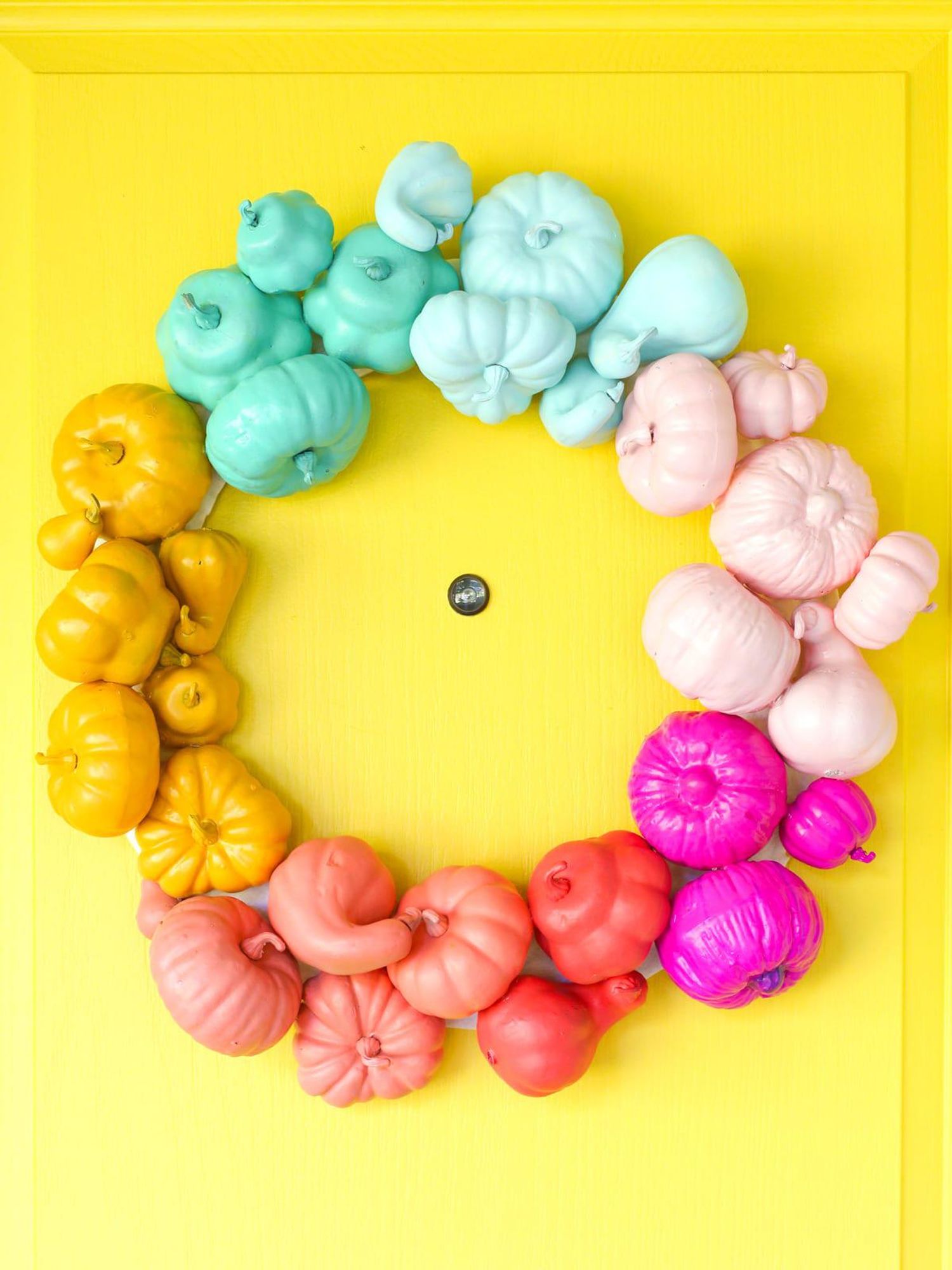 Colorful Halloween Wreath