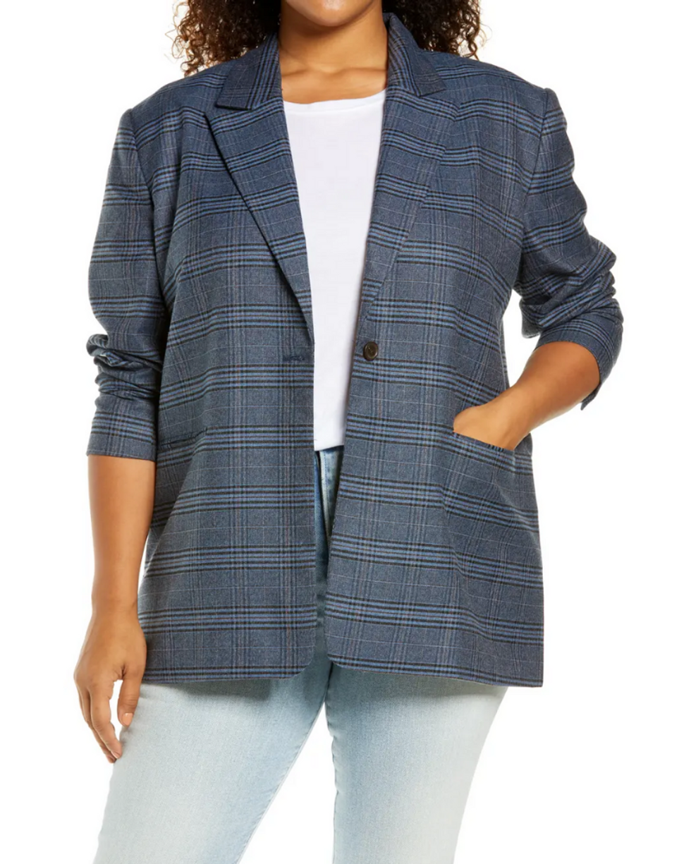 Plaid blazer