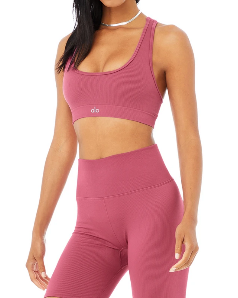 Alo Yoga Seamless Ribbed Bra