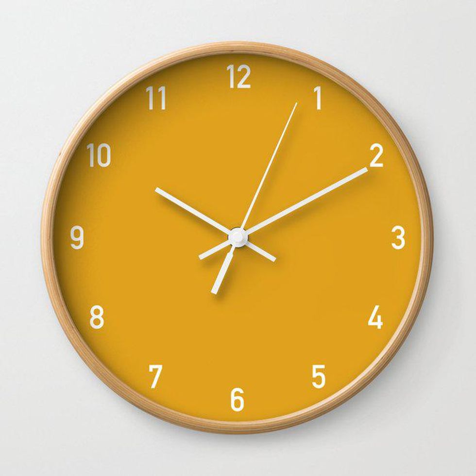 yellow clock