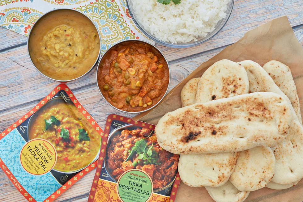 Yellow Tadka Dal and Tikka Vegetables