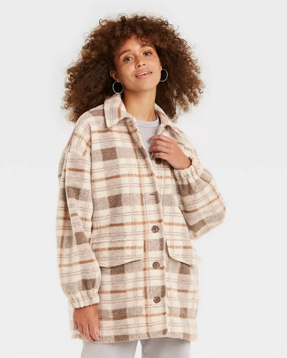 \u200bTarget Plaid Shirt Shacket