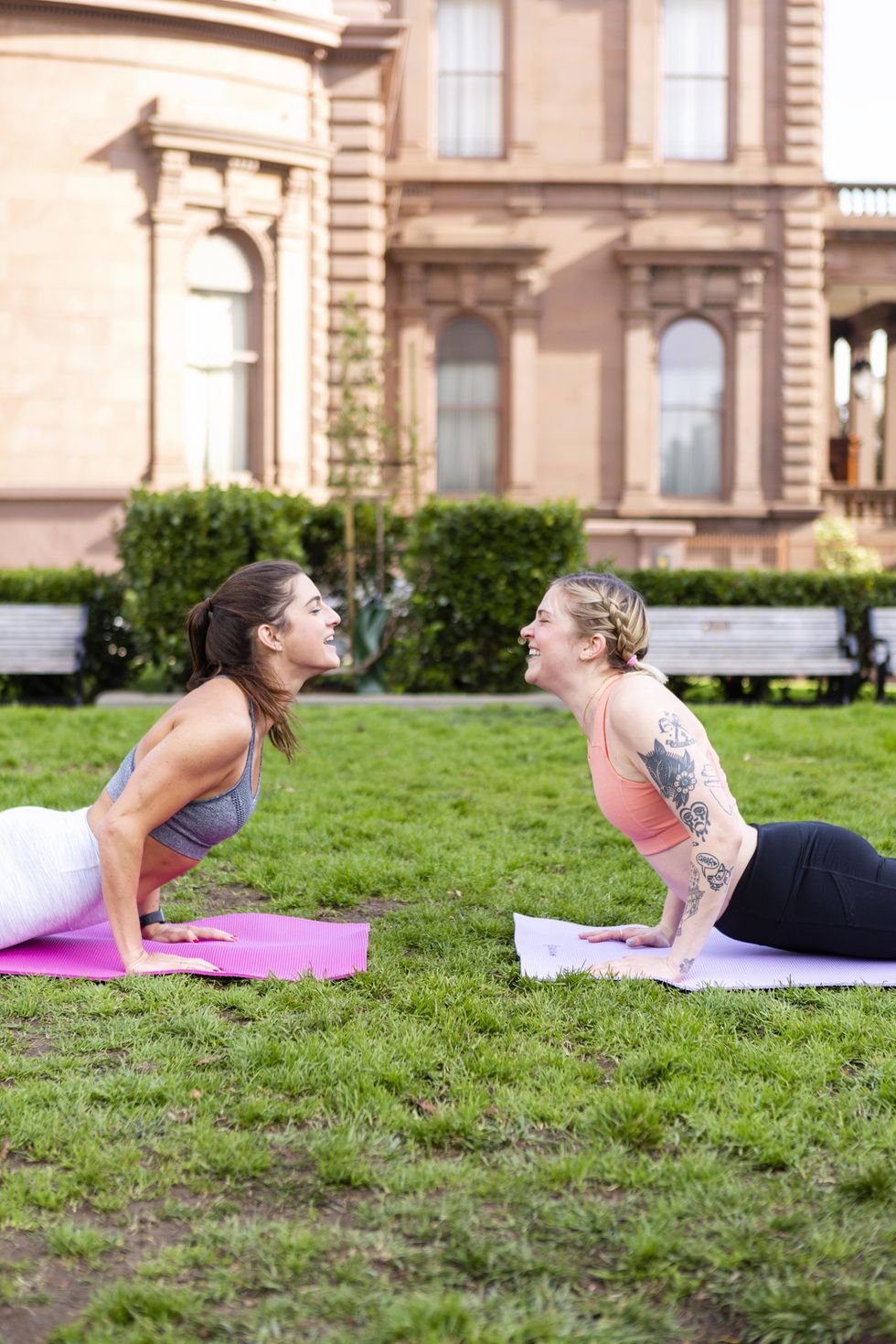 Laughing yoga