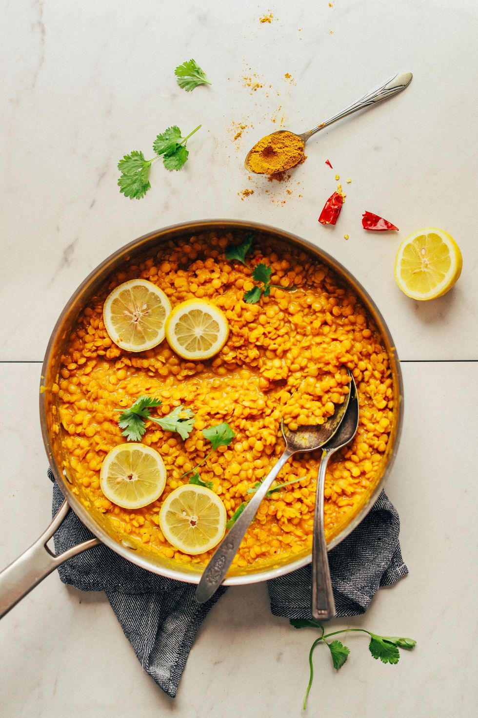 Coconut Curried Golden Lentils