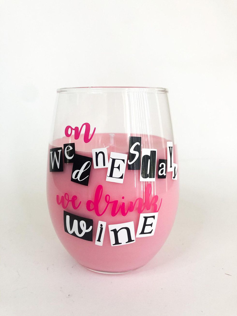 Wine Glass Candle