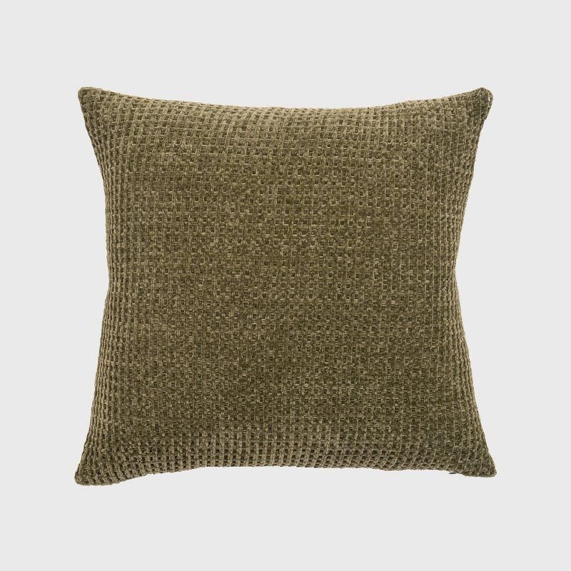 Chenille Square Throw Pillow