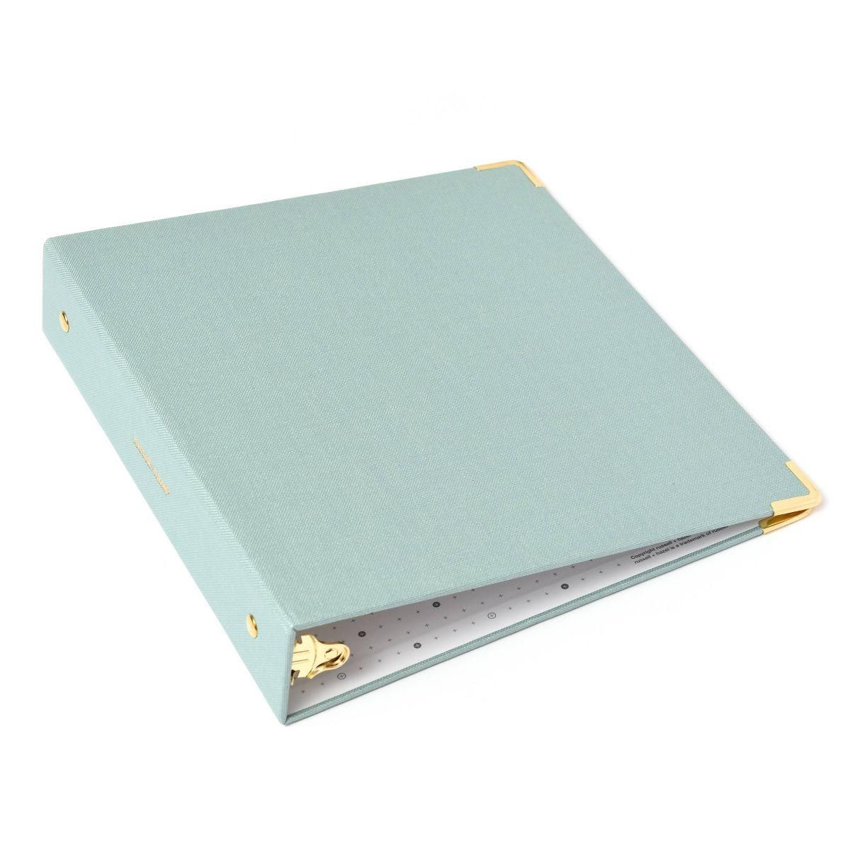 Russell+Hazel Mini Bookcloth 3 Ring Binder Dew