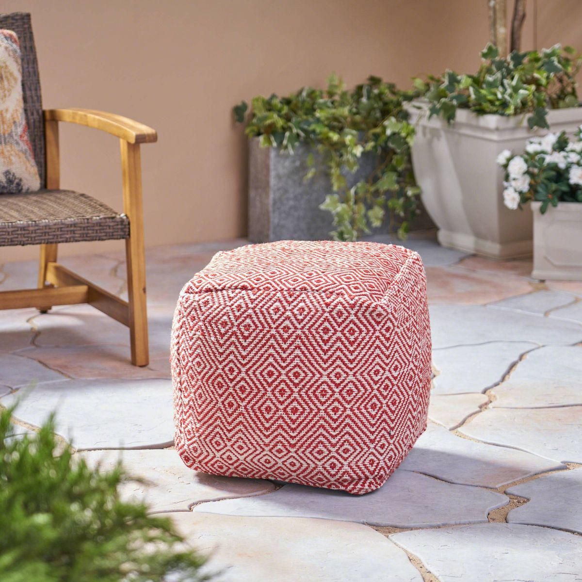 Christopher Knight Home Martos Modern Boho Pouf