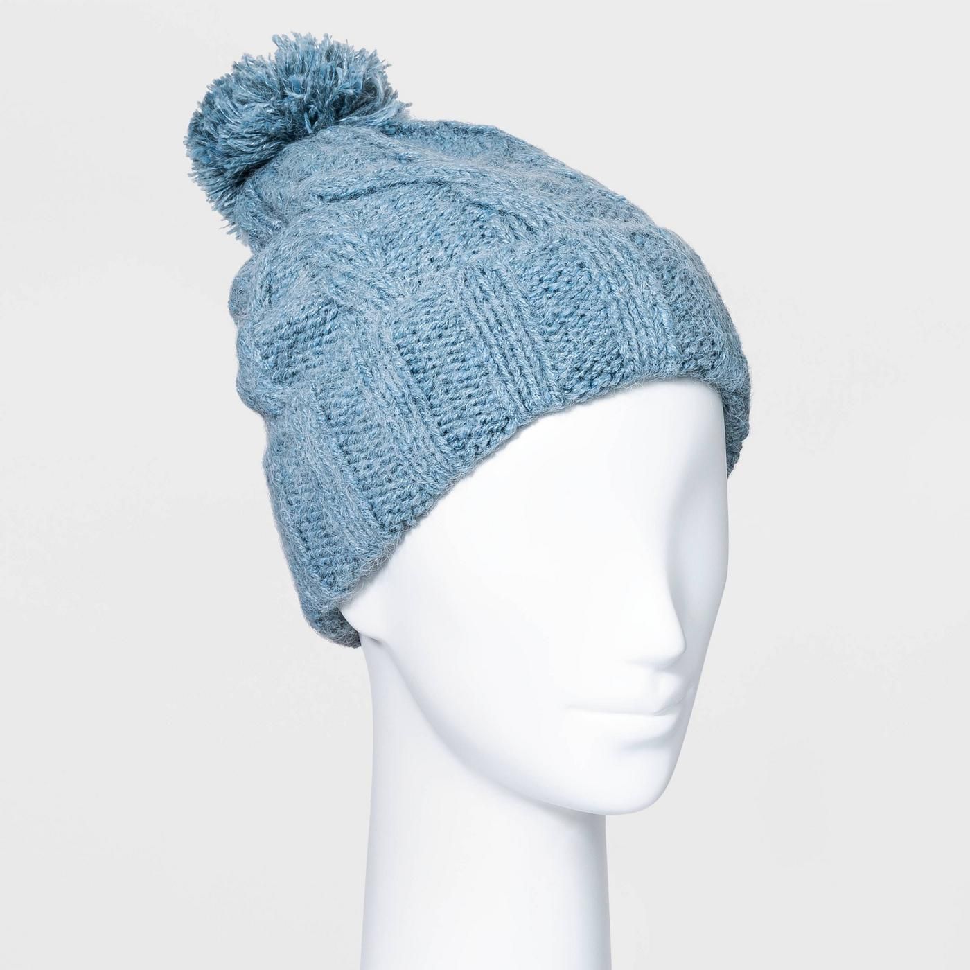 Cable Pom Beanie