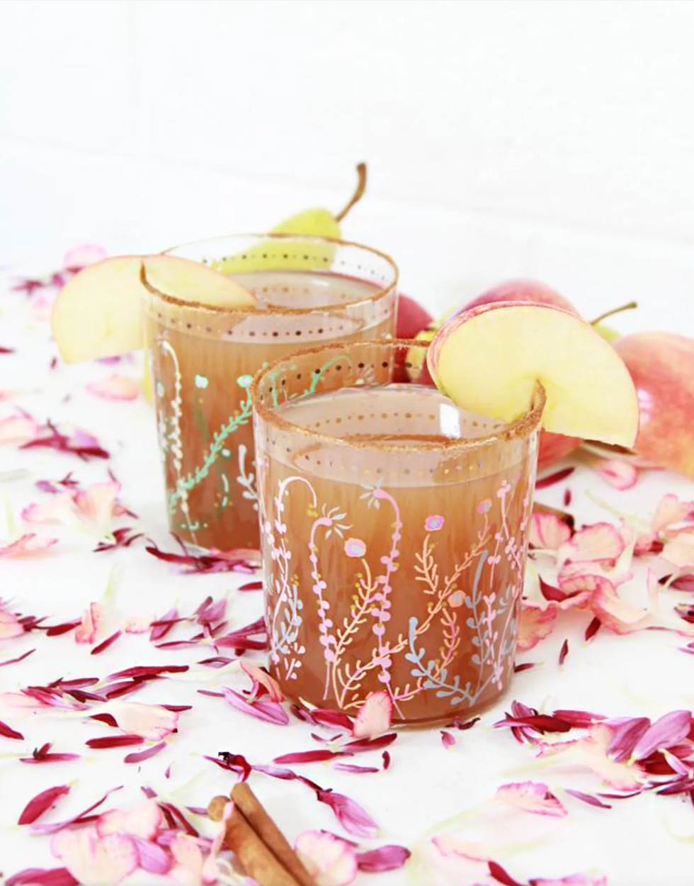 fall apple cider pear cocktail