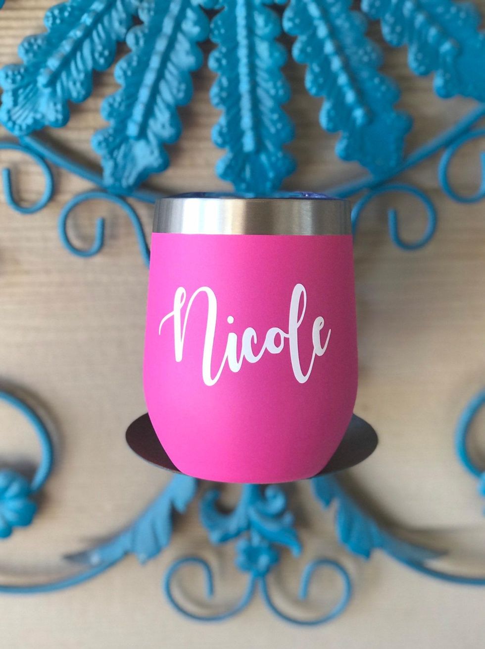 FavorSplash Wine Tumbler Name Decal