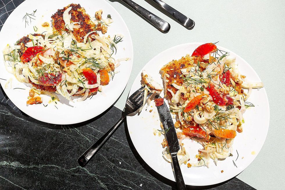 Fennel Salad With Blood Orange, Thyme, and Toasted Walnuts