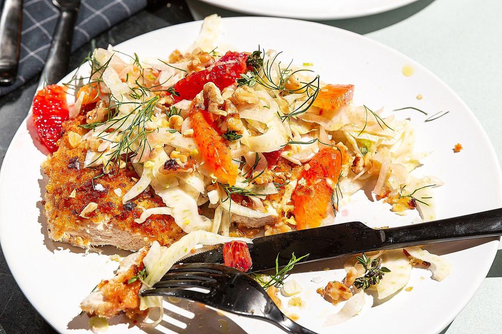 Fennel Salad With Blood Orange, Thyme, and Toasted Walnuts