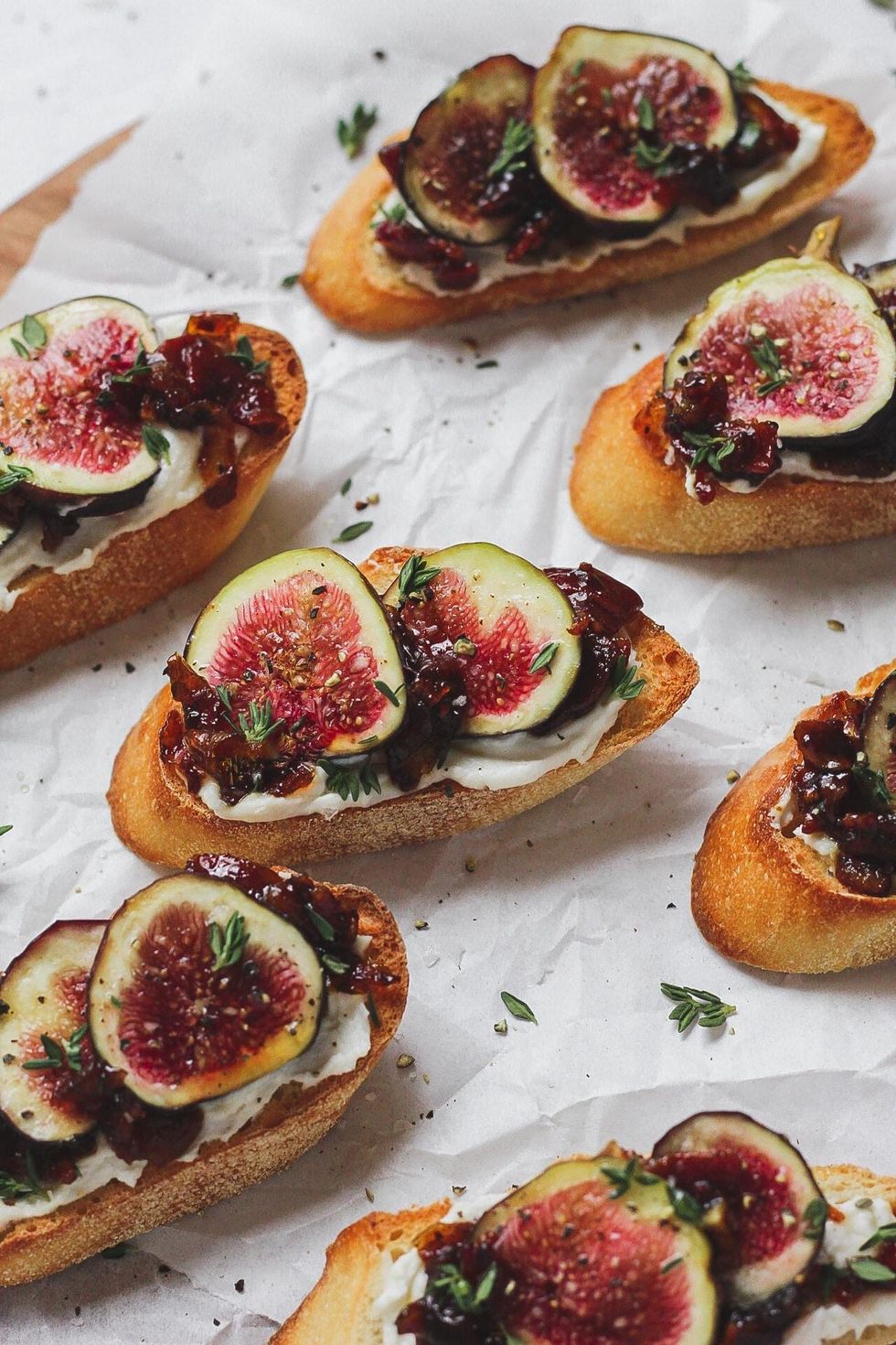 Fig and Bacon Jam Crostini