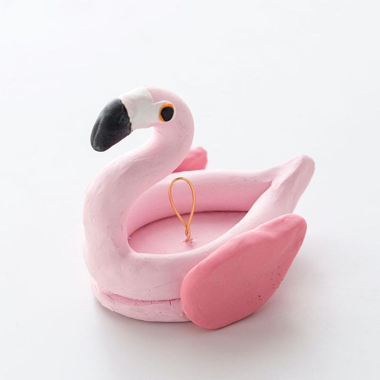 NEW PINK FLAMINGO POOL FLOAT CHRISTMAS BLOWN GLASS ORNAMENT Robert