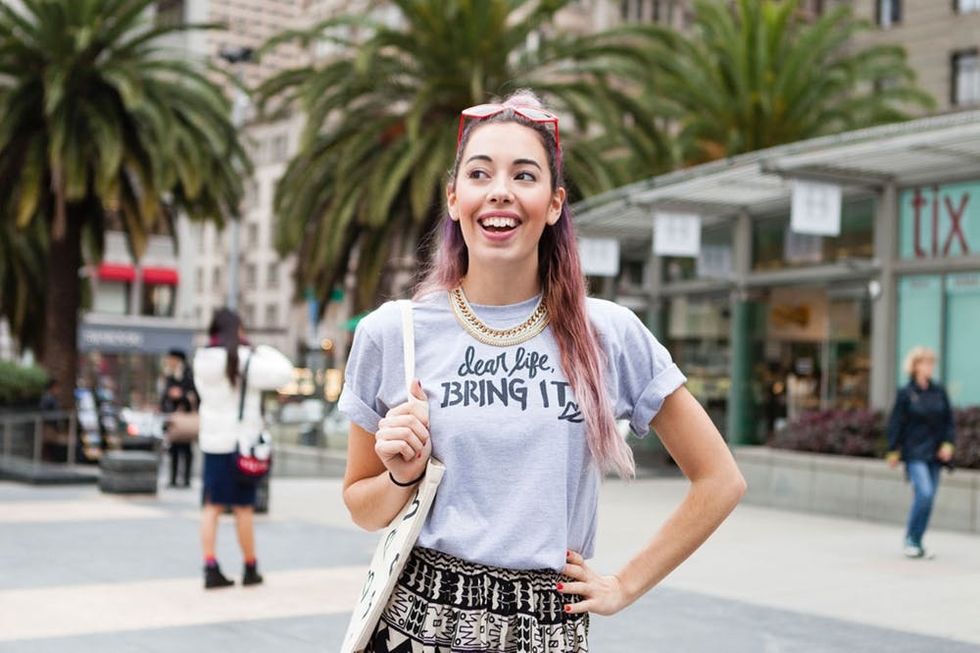 DIY This Motivational T-Shirt to Keep Your Goals in Check - Brit + Co