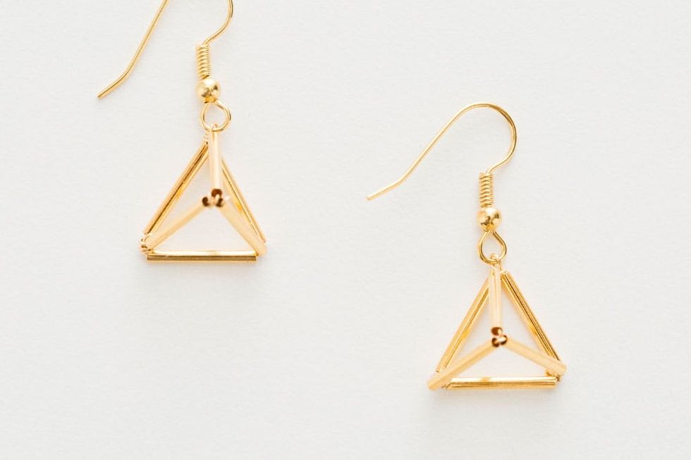 Get Geometric With This Modern Jewelry DIY - Brit + Co