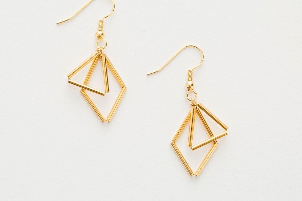 Get Geometric With This Modern Jewelry DIY - Brit + Co