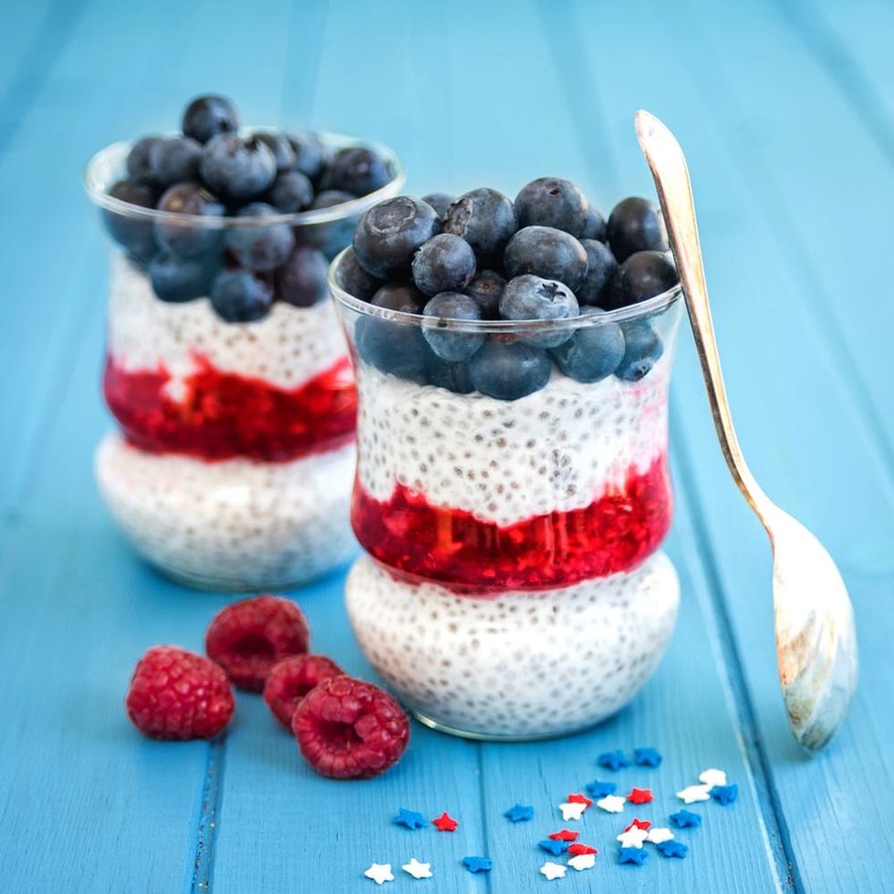 fourth of july chia pudding recipe