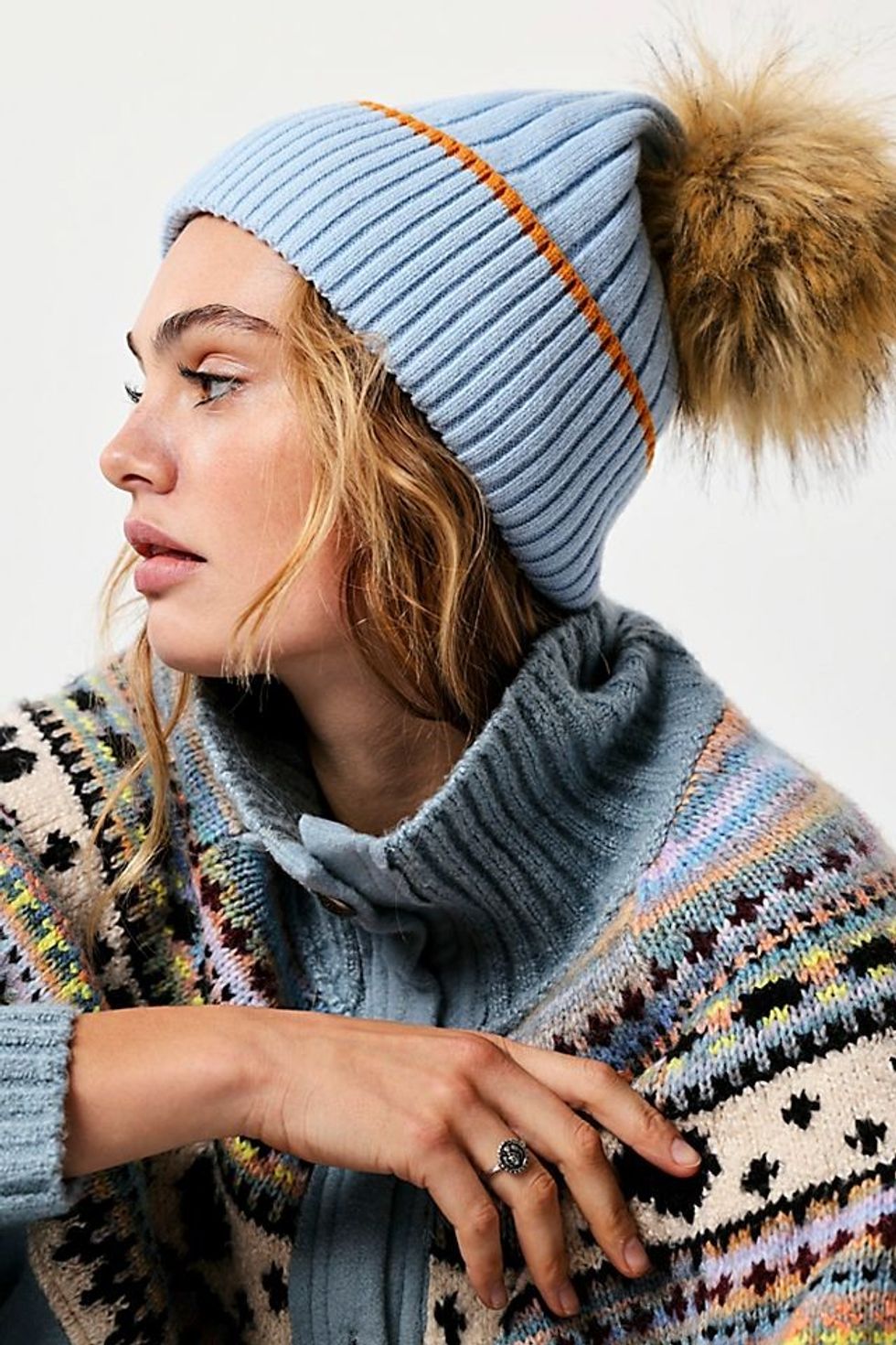 Free People Orbit Pom Beanie