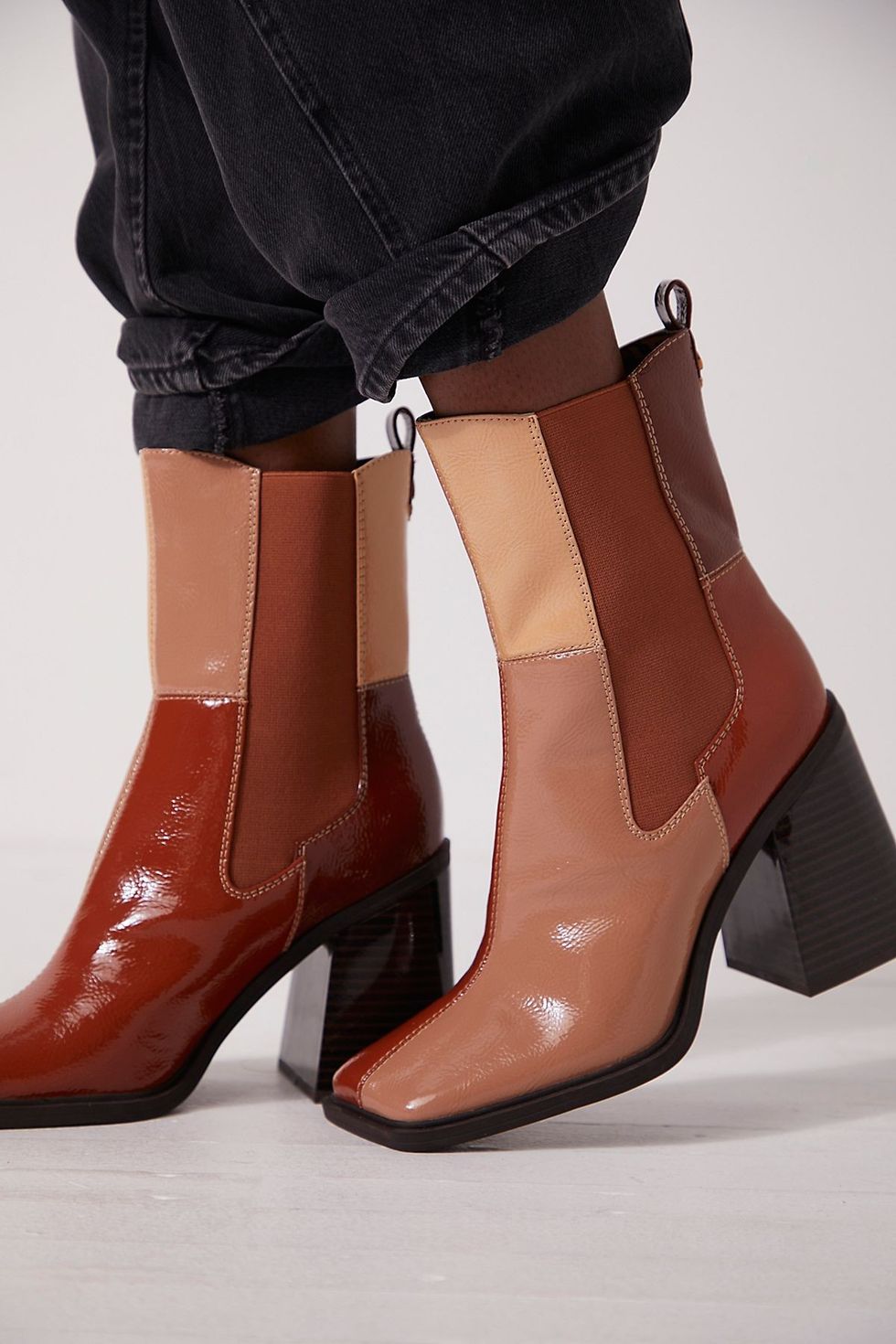 Free People Posey Patchwork Boots