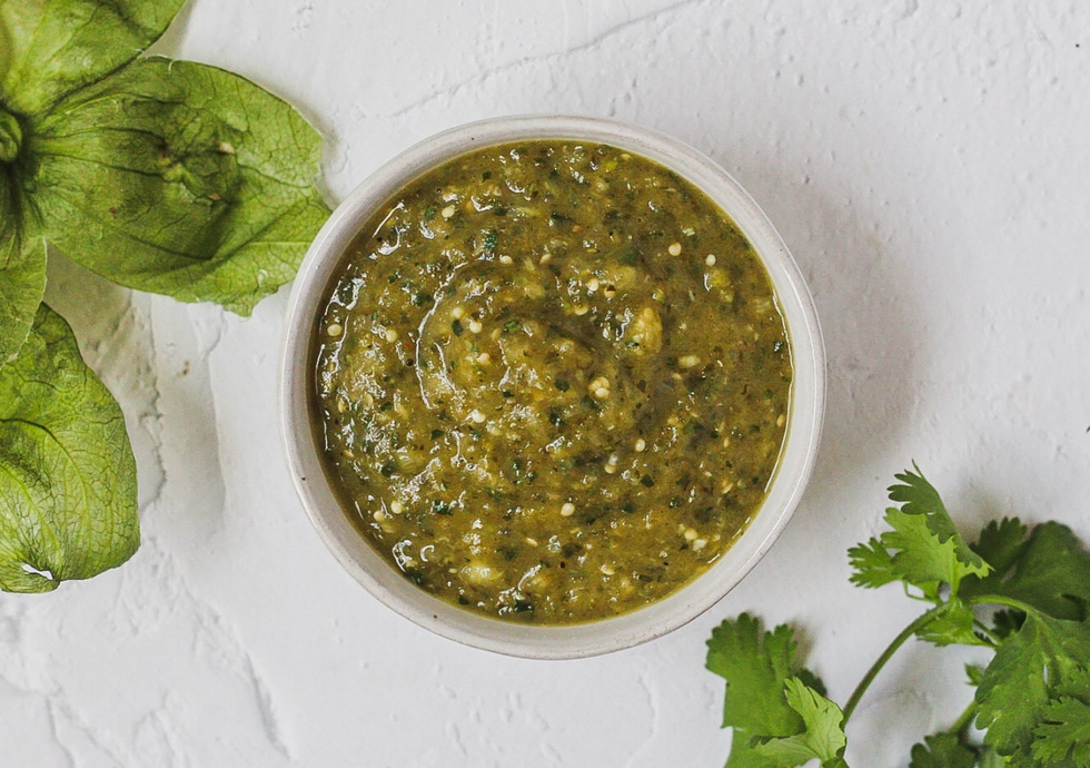 Fresh Tomatillo Salsa Verde Mexican recipes