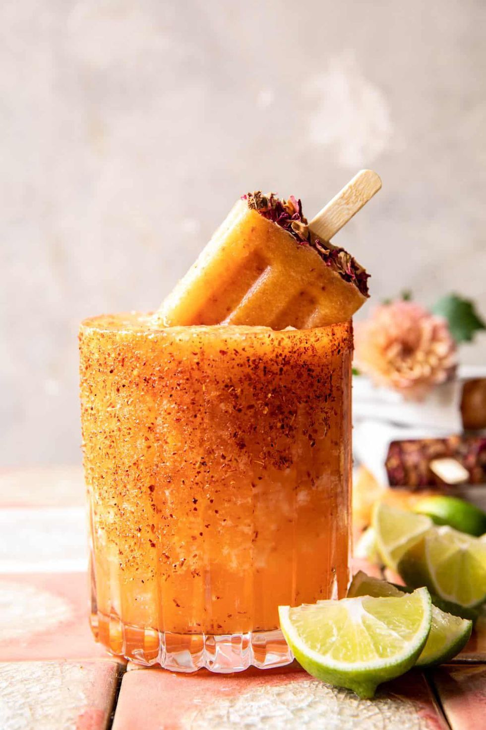 Frozen Aperol Peach Margarita frozen drink recipe