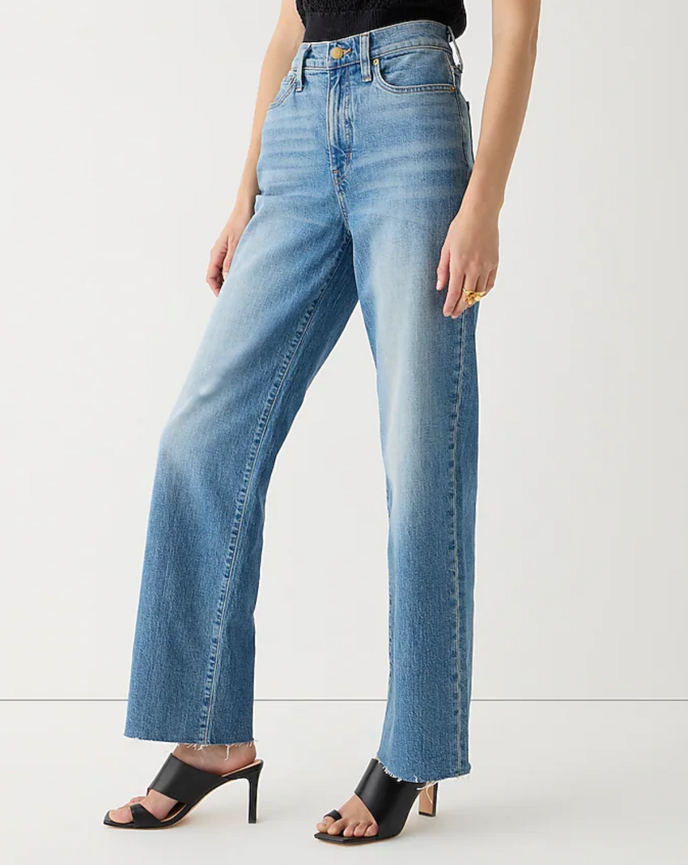 Full-Length Slim Wide-Leg Jean in Tea Time Wash