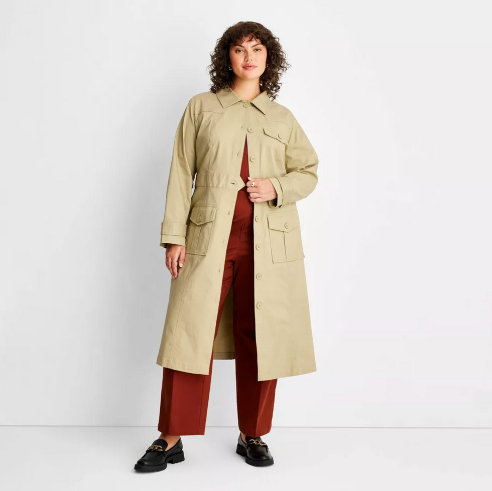 Future Collective with Reese Blutstein Long Sleeve Belted Trench Coat