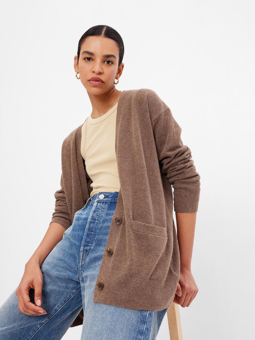 Gap CashSoft Boyfriend Cardigan