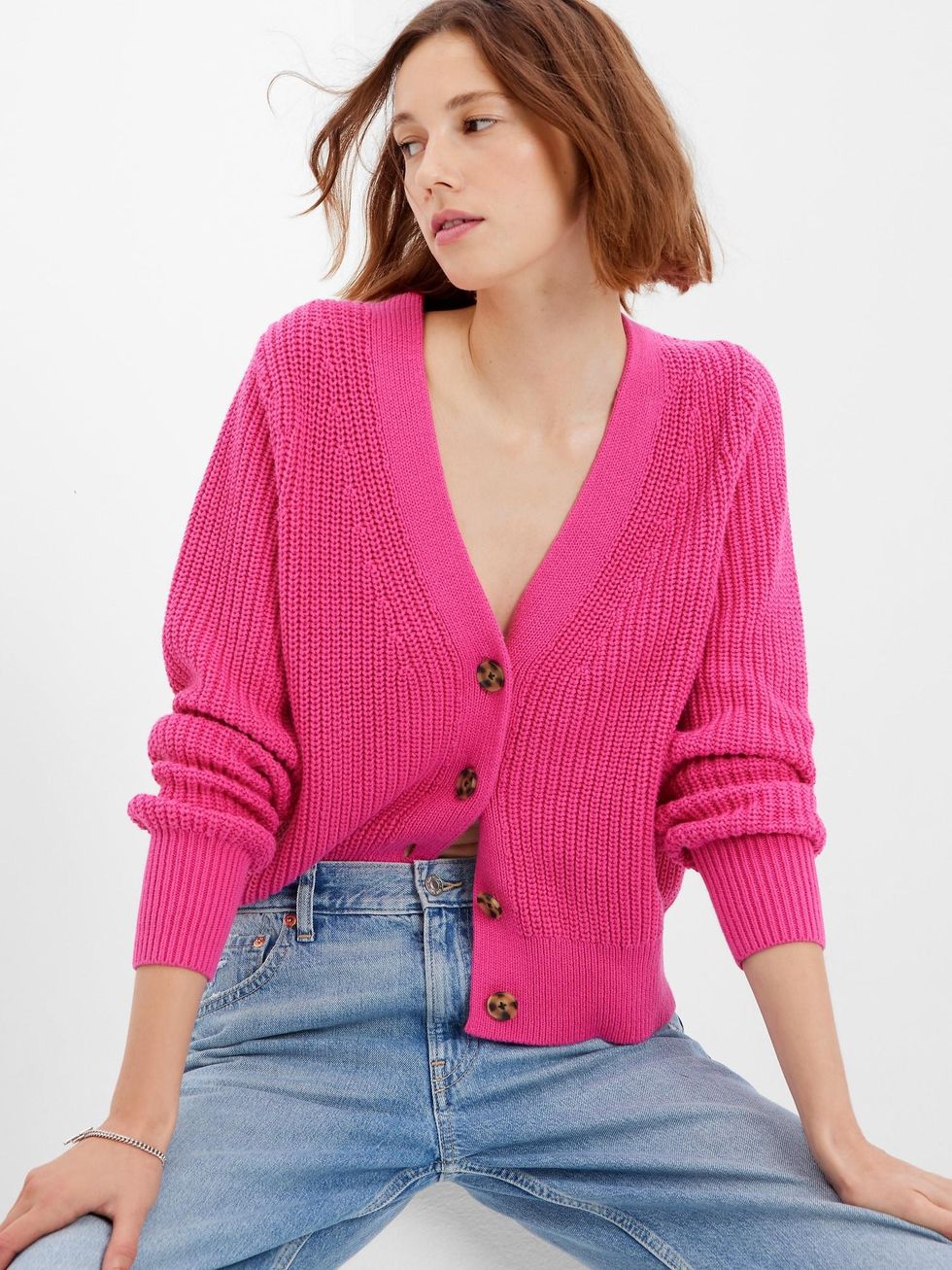 Gap Classic Cotton Rib Cardigan