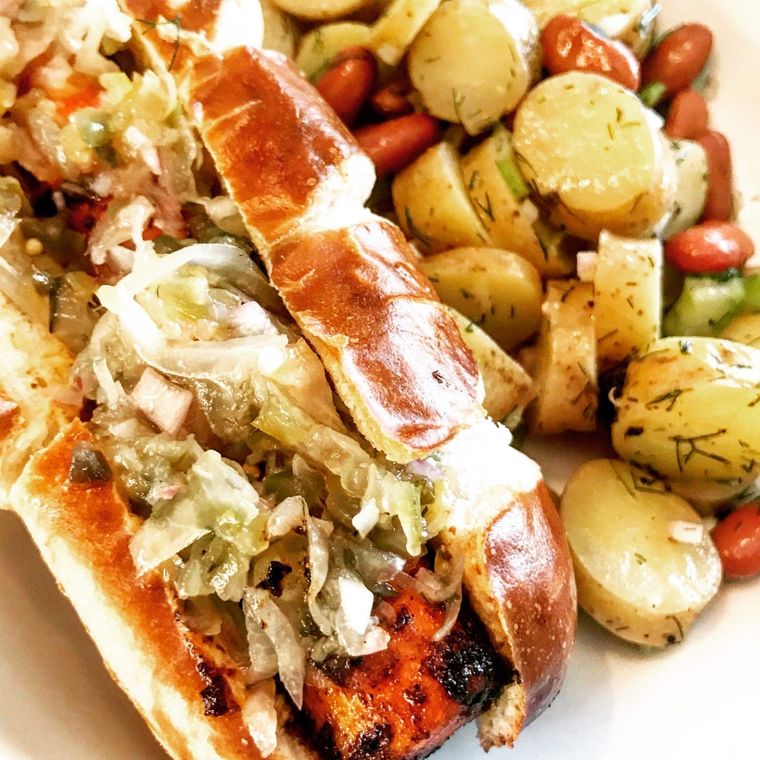 Homemade Gourmet Hot Dog Recipe - Happy Foods Tube