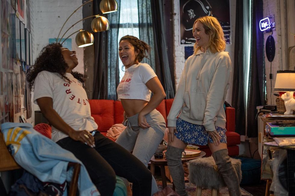 Gina Rodriguez Brittany Snow and DeWanda Wise in someone great