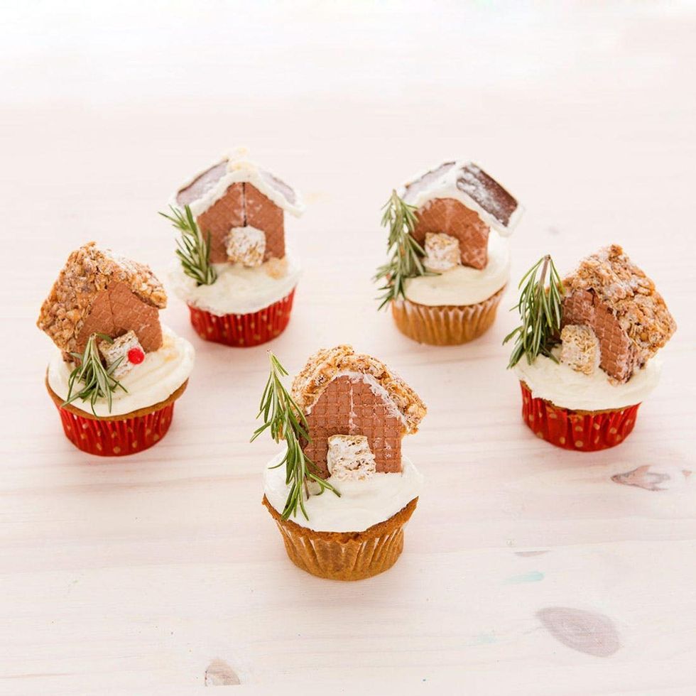 Gingerbread House Cupcakes Allergy-Friendly Holiday Foods