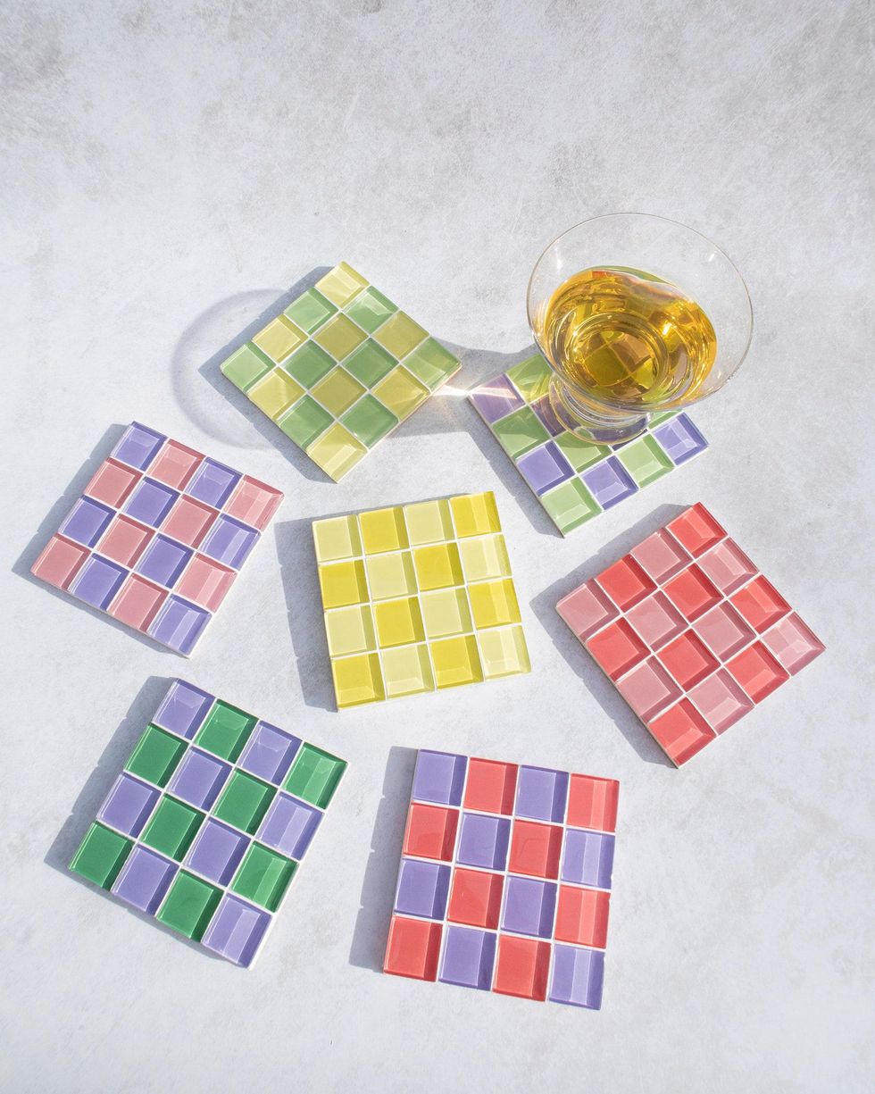 Glass Tile Coasters