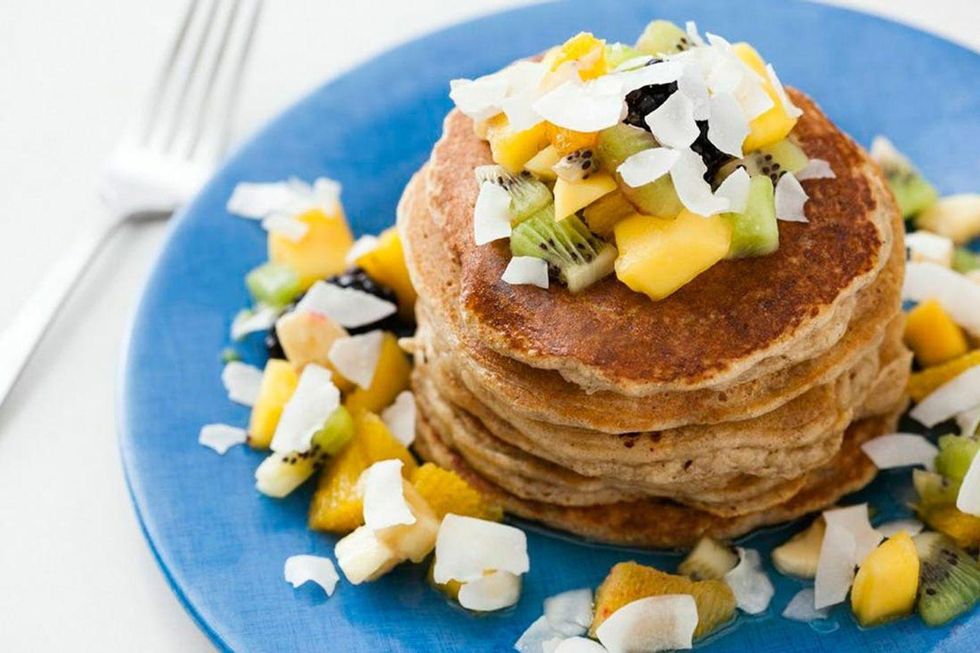 Gluten-Free Tropical Almond Pancakes