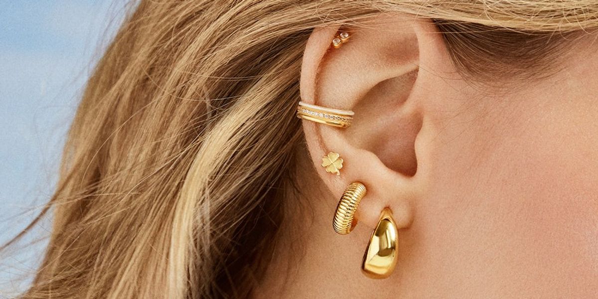 Ana Luisa Twisted Hoop Earrings - Paris - Gold