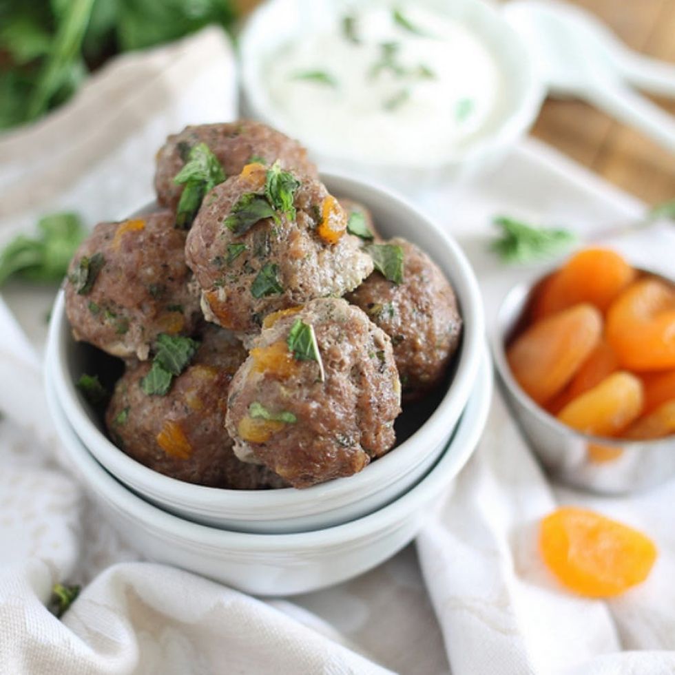 Greek Meatballs With Mint and Dried Apricots