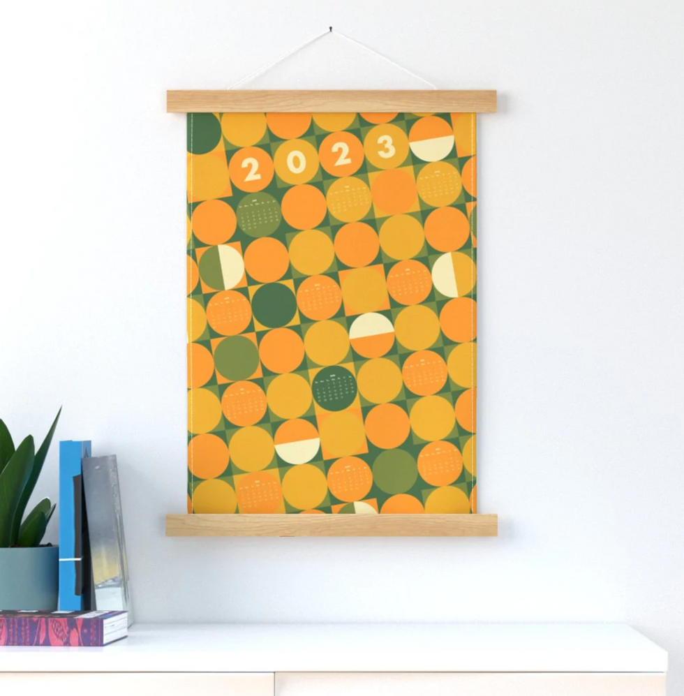 Groovy Calendar Wall Hanging