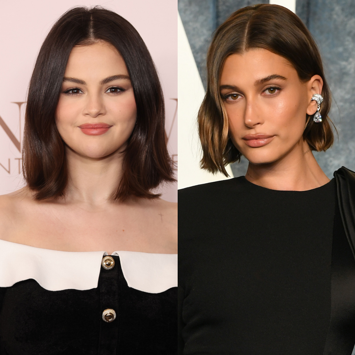 hailey bieber reacts to selena gomez engagement